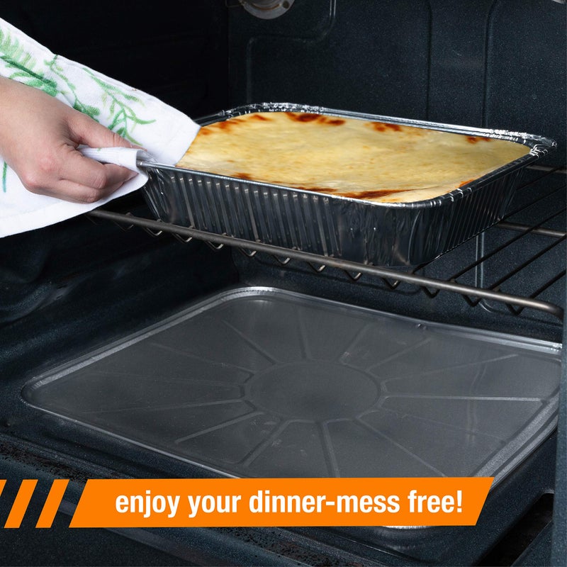 Plasticpro Disposable Foil oven liner Reusable Oven Drip Pan - Tray for Cooking and Baking Pack of 20 - Image 4